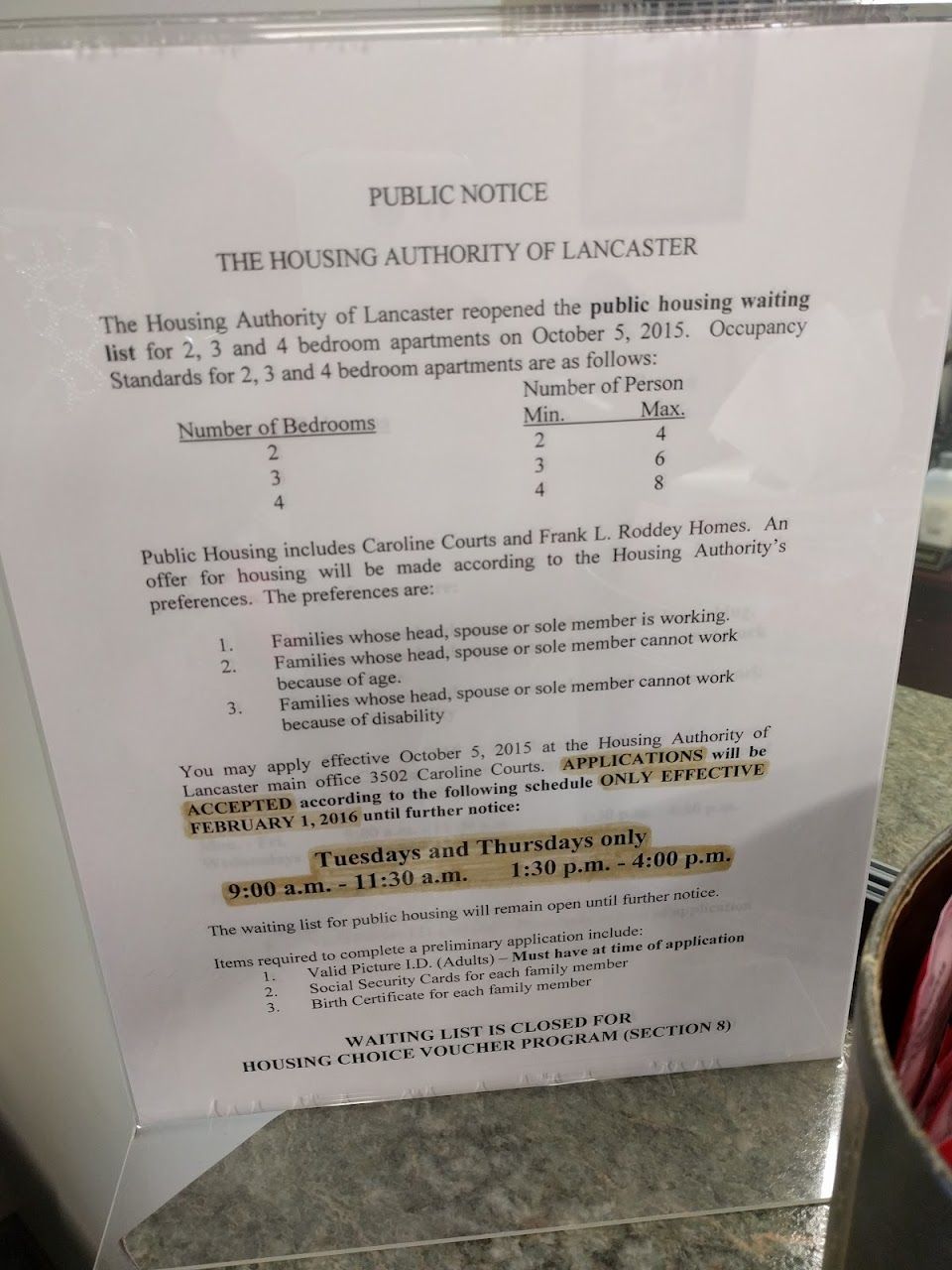 Housing Authority Of Lancaster