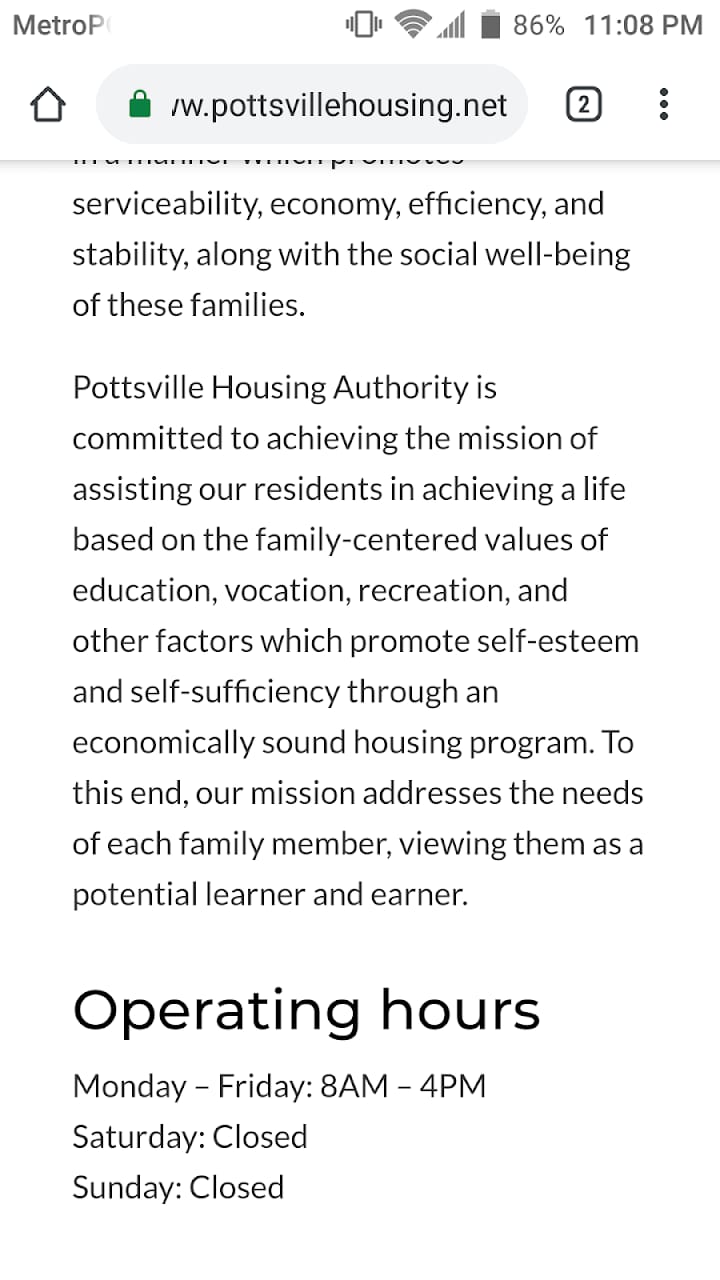 Housing Authority Of The City Of Pottsville