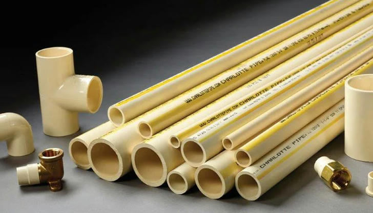 Which pipe type is rated for hot water systems in residential plumbing?