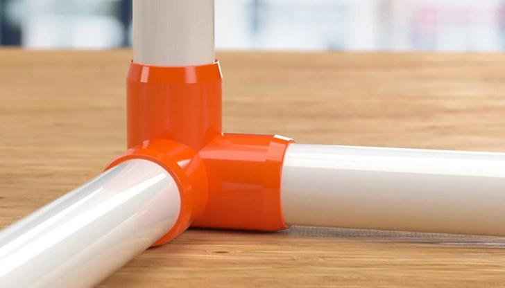 Which pipe is rigid and must use elbow fittings to navigate corners?