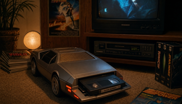 Shaped like a sports car or a sleek box, what device did people use in the 1980s and 90s to quickly prep videotapes?