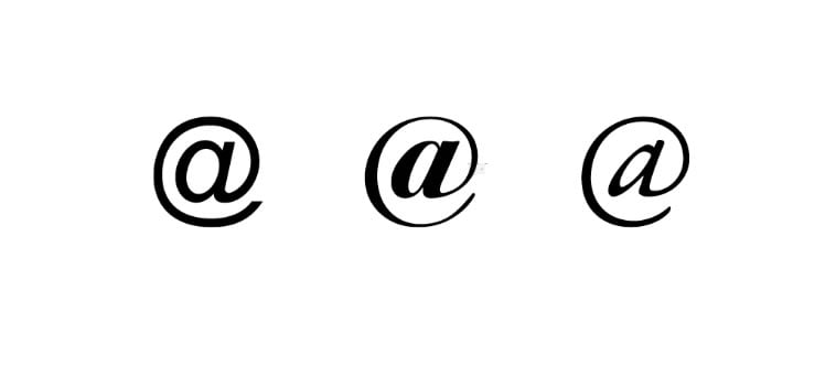 What is the technical term for the “@” symbol in Spanish?