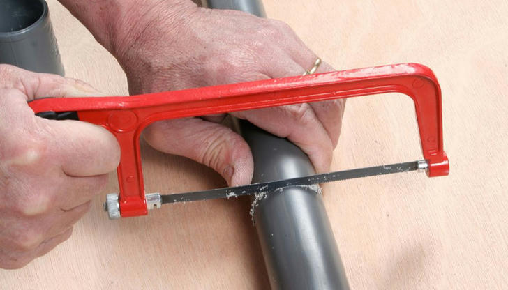 Which tool cuts rigid plastic pipe cleanly?