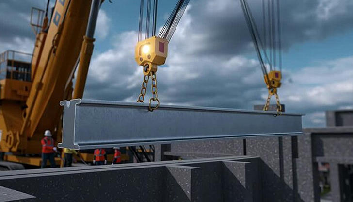 What is the main function of a crane on a construction site?
