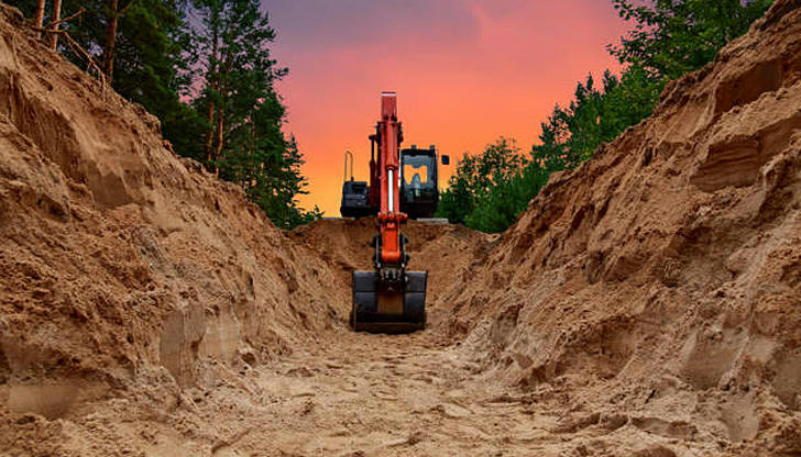 Which job site is an excavator best suited for?