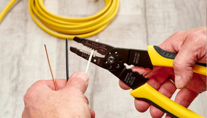You used this to strip wires — do you remember its name?
