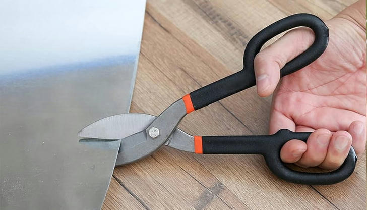 Used to cut sheet metal — what tool is this?