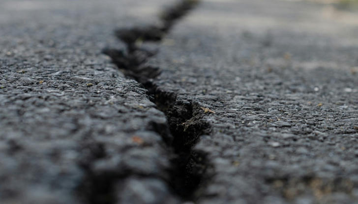 This crack is most likely caused by what?