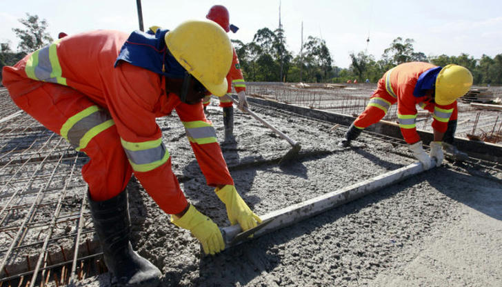 What is the biggest safety risk on a concrete site?