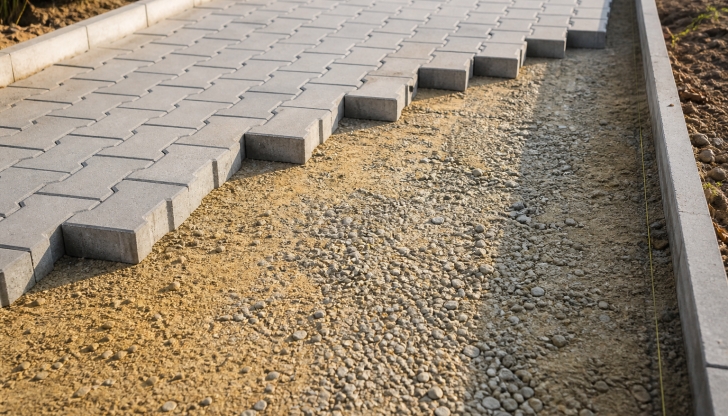 Which hand-guided or ride-on machine uses high-frequency vibrations to settle loose soil, gravel, or paving stones into a dense, solid layer?