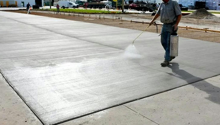 Is curing the same as drying in concrete work?
