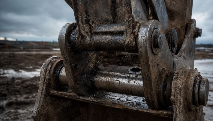 What is the primary purpose of the H-Link in an excavator front-end linkage?