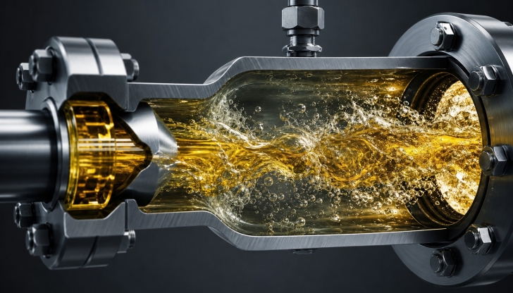 What is the most destructive direct effect of cavitation in a hydraulic system?