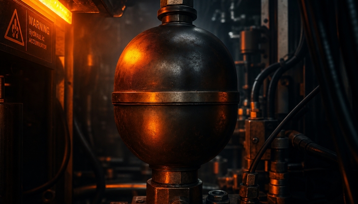 Within hydraulic pilot line systems, what fallback emergency function does the Accumulator serve?