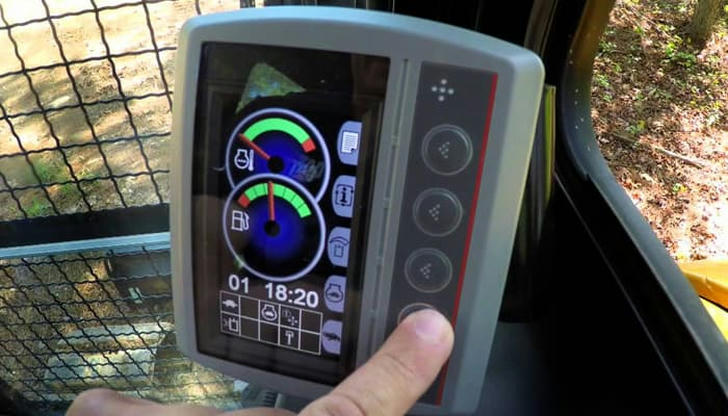 Before starting the excavator, what should you check?