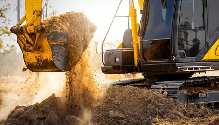 What is the main job of a crawler excavator?