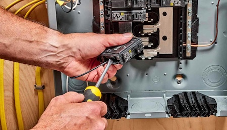 Which electrical work usually needs a licensed electrician?