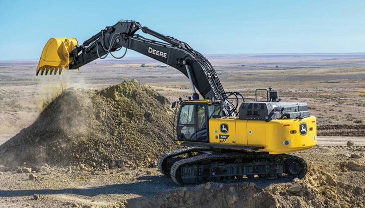 Large open highway projects usually require which excavator type?