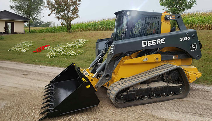 For moving materials on a crowded urban jobsite, which works best?