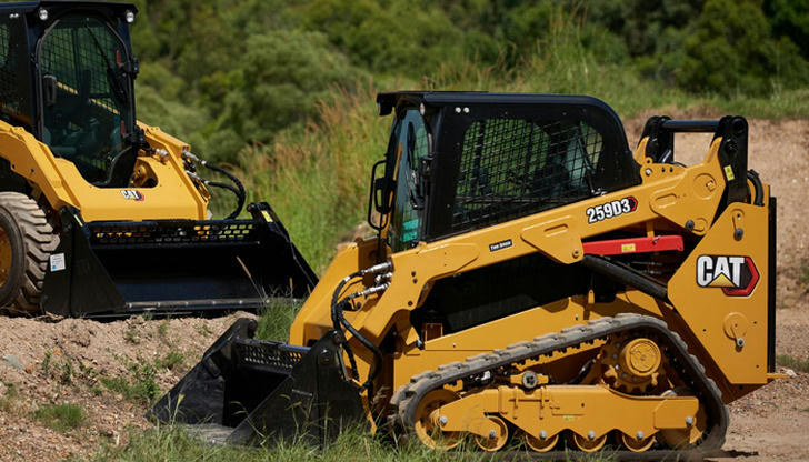 In a narrow site, which is usually more efficient than a loader?