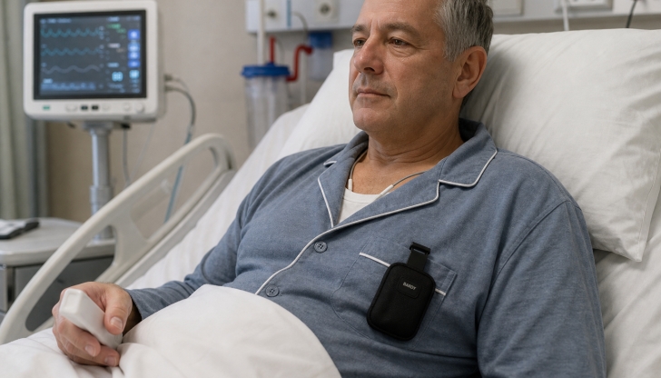 What does it mean if a patient has been placed on a hospital "Telemetry" tracking plan?