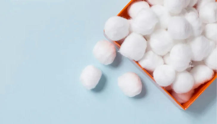 This absorbent cotton material is often used during wound cleaning. What is it?