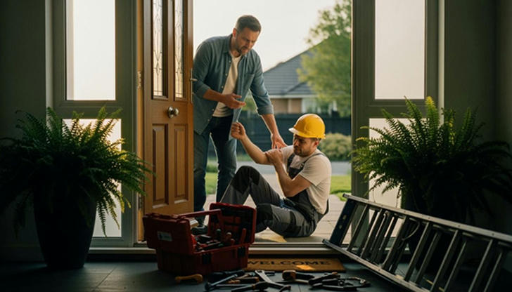 If a worker is injured at your home and the contractor lacks insurance, what may happen?