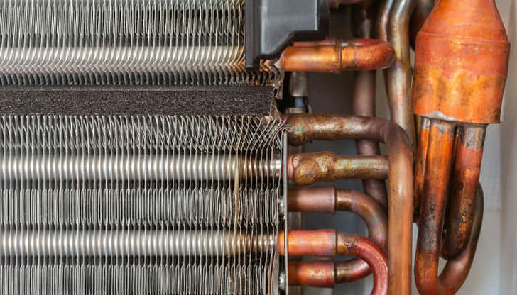 Which HVAC part is most directly responsible for absorbing indoor heat?