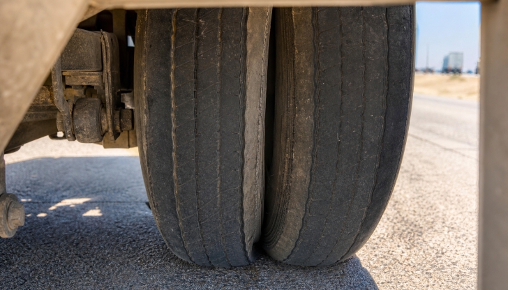 What is the most dangerous consequence of dual tires running underinflated and touching?