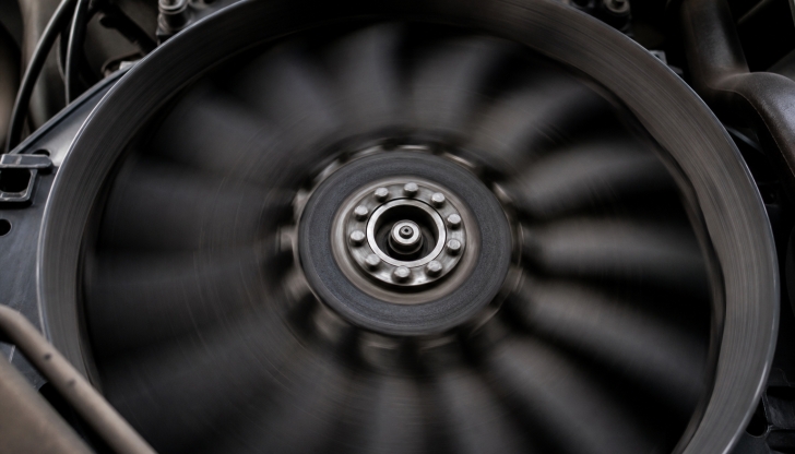 Which symptom points to a failing heavy-duty pneumatic fan clutch?