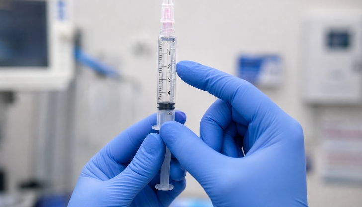 Which calibrated, plunger-fitted instrument is used to inject medicine or withdraw bodily fluids?