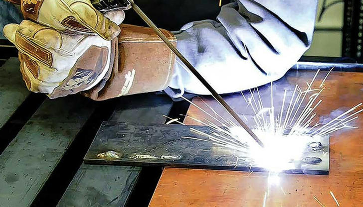 If your arc keeps sticking to the metal in stick welding, what is a likely cause?