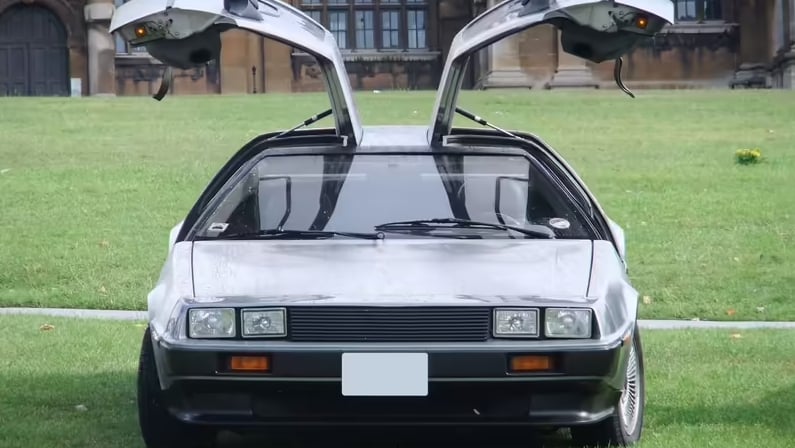 What's this car that's so slow it can travel back in time?