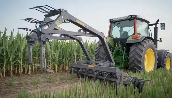Which tractor part delivers power to attachments?