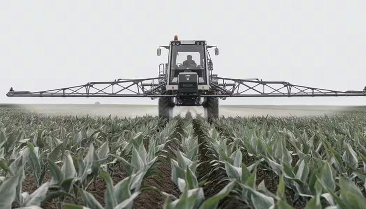 What is mainly applied using a crop sprayer?