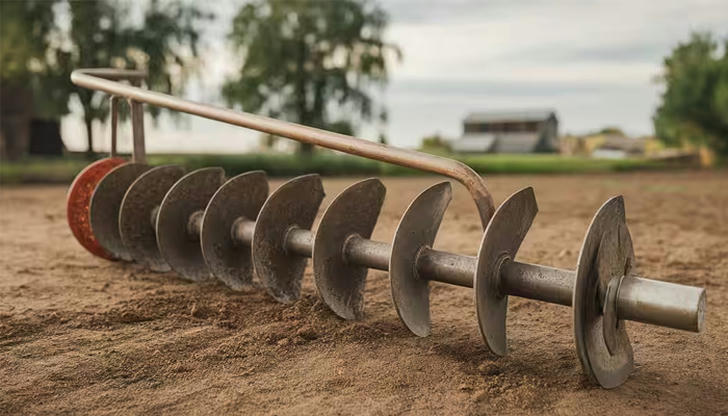 What is a soil auger mainly used to do?