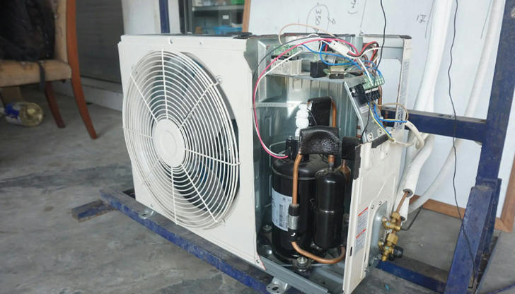 Which category does a condenser unit belong to in an HVAC system?