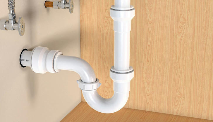Which plumbing part is usually located directly under a sink?