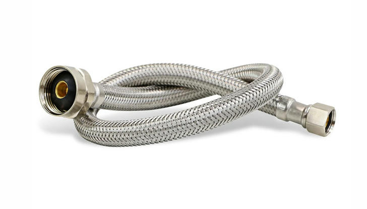 Identify this braided water line under a sink: