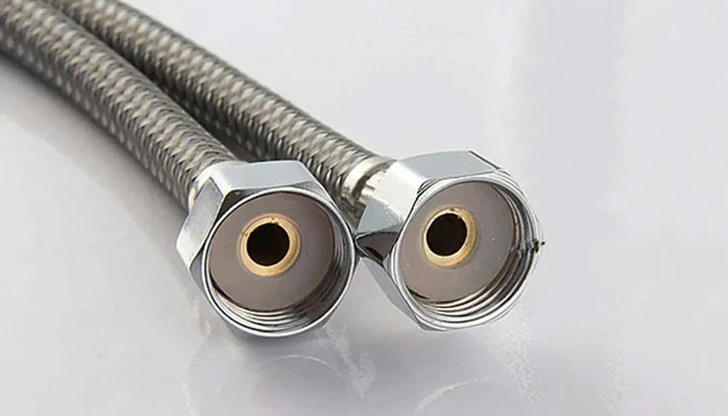 Which item is often used to connect a faucet to the water line?