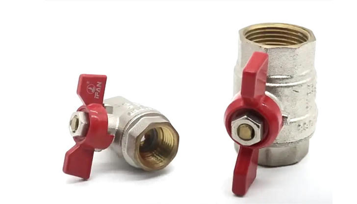 This valve has a red handle and is meant for emergency shut-off. What type is it?
