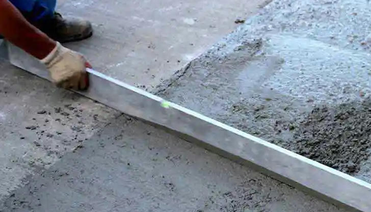 At which stage is a concrete screed most commonly used?