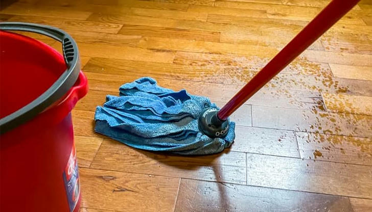 What is the safest way to clean hardwood floors?