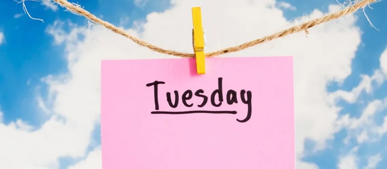 Tuesday was two days ago. What day is today?