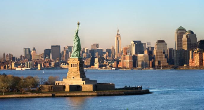 Identify the outlier that is NOT located in New York.