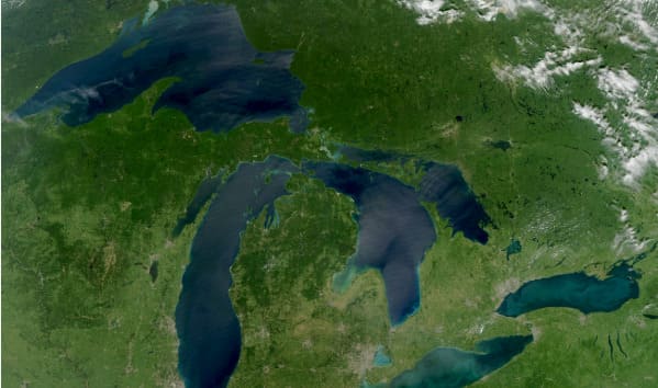 Which of these is NOT one of the North American Great Lakes?