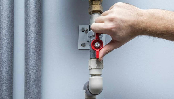 What does a shut-off valve allow you to do?