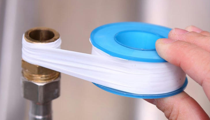 When installing threaded fittings, what helps prevent leaks?