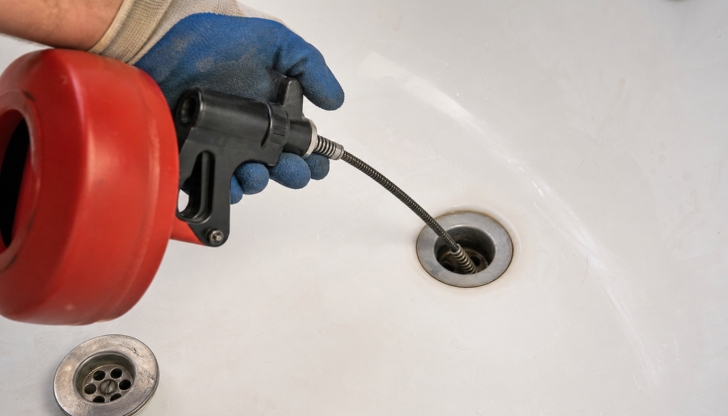 What does a drain snake do?