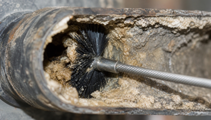 Which tool is used to clean out the inside of pipes?